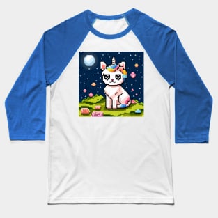 Rainbow Cartoon Unikitty Baseball T-Shirt